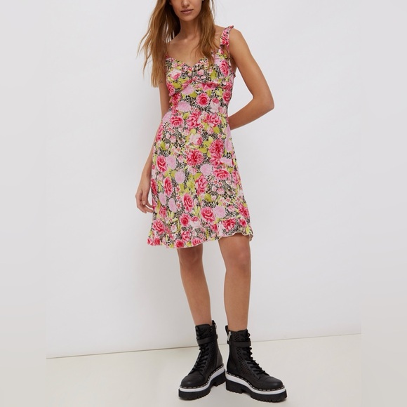 🇮🇹 animal & flower print dress - Picture 2 of 16